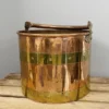 Vintage Copper and Brass Coal Bucket