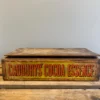 Old Cadburys Cocoa Essence Wooden Box