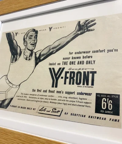 Coopers Y-Fronts Underwear Vintage Advert