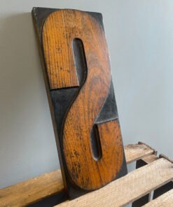 Vintage Wooden Letterpress Printers Block