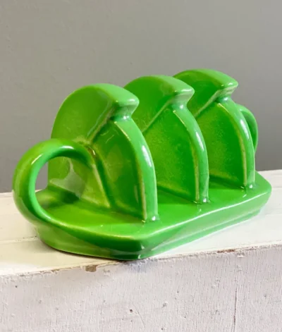 Vintage Green Carlton Ware Toast Rack
