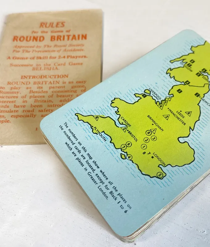 Vintage Round Britain Card Game by Pepys - Image 4