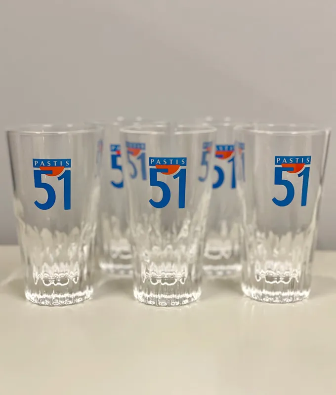 French Pastis 51 Shot Glasses - Image 3
