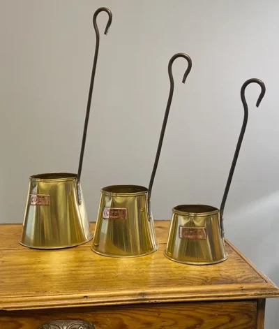 Vintage Brass Cider Measures