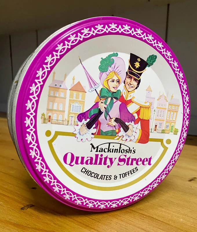Antique Quality Street Tin