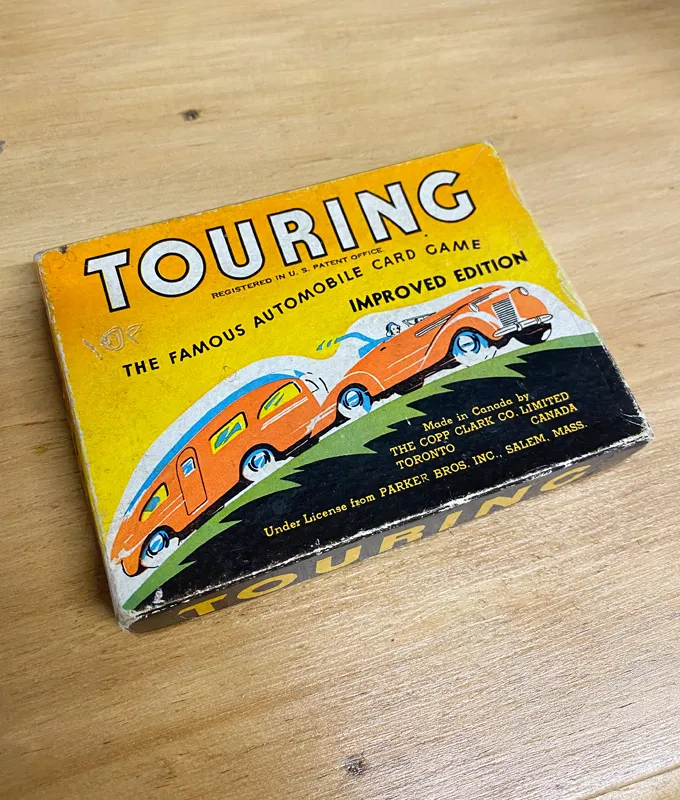 Vintage Parker Bros Touring Card Game