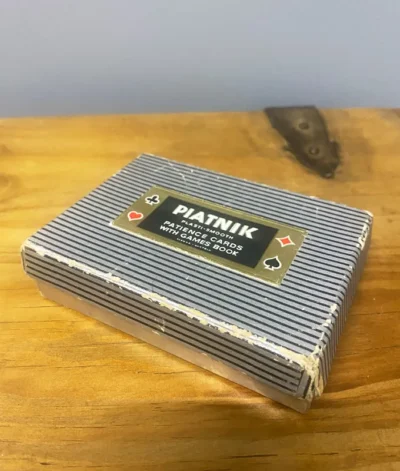 Vintage Piatnik Patience Cards in box