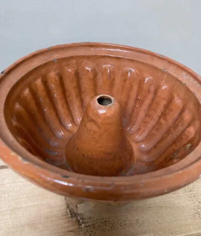 French Antique Kugelhopf Mould Close Up