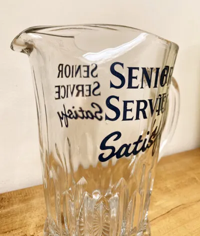 Senior Service Satisfy Glass Pitcher Jug